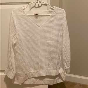 White checkered blouse